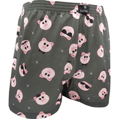 Trenýrky pánské KARLOS ze 100% bavlny vzor PRASÁTKA