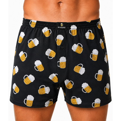 Trenýrky pánské KARLOS ze 100% bavlny vzor PIVO PŮLLITRY