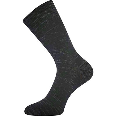 Ponožky silné vlněné KLIMAX melírované ČERNÉ