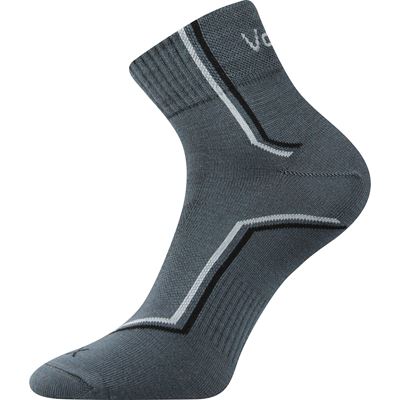 Ponožky slabé KROTON se stříbrem TMAVĚ ŠEDÉ