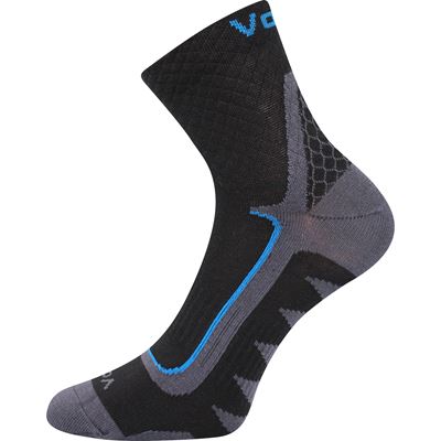 Ponožky sportovní slabé KRYPTOX černé s modrou