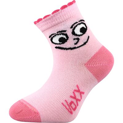 Ponožky kojenecké vtipné KUKIK mix dívčí (3 páry)