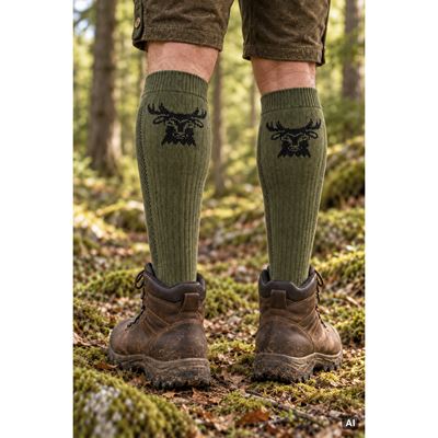 Podkolenky termo LANDER outdoorové JELEN
