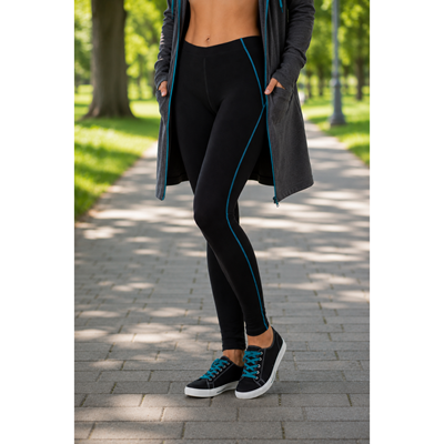 Legíny dámské sportovní LEGÍNY VoXX® černé s modrou VoXX 122294 1