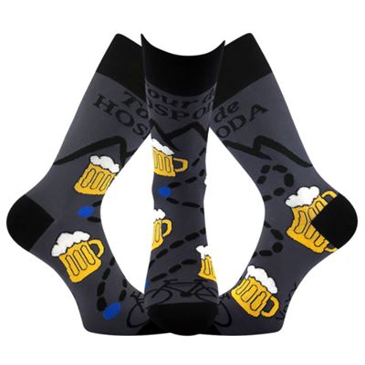 Ponožky pánské letní LETOUR vtipné s motivem piva DESIGN 1 VoXX 127238 3