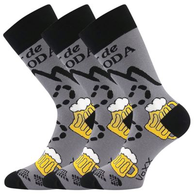 Ponožky pánské letní LETOUR vtipné s motivem piva DESIGN 2 VoXX 127239 2