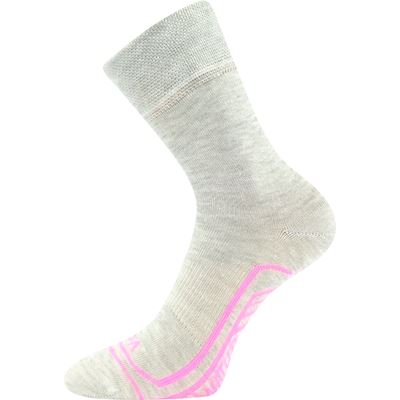 Ponožky dětské slabé volnočasové LINEMULIK se lnem DÍVČÍ (3 páry)