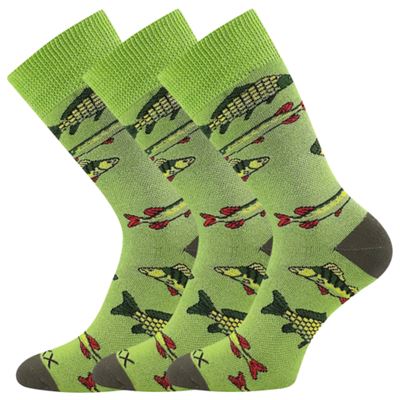 Ponožky fishing LOVIX 02 froté s obrázkem RYB 01