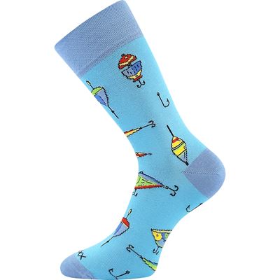 Ponožky slabé fishing LOVIX 02 s rybářskými motivy NÁVNAD