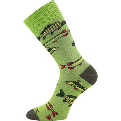 Ponožky fishing LOVIX 02 froté s obrázkem RYB 01