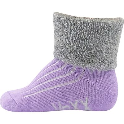 Ponožky kojenecké froté LUNIK barevné DÍVČÍ (3 páry)
