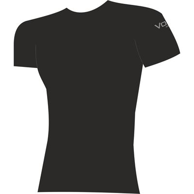 Tričko funkční pánské MERINOWOOL 01 slim s krátkým rukávem ČERNÉ