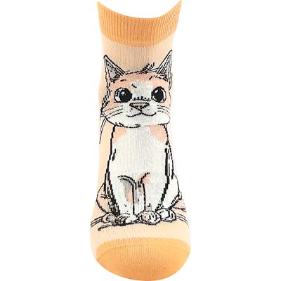 Ponožky dámské letní MICKA 01 s kočkami MIX A (3 páry)