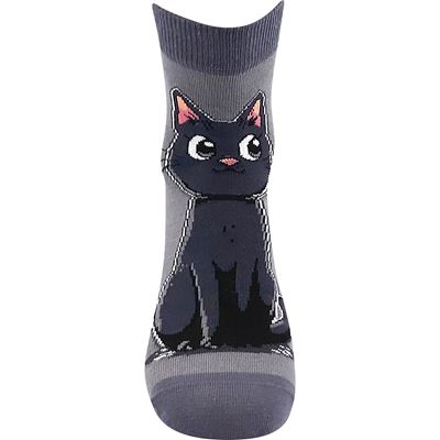 Ponožky dámské letní MICKA 01 s kočkami MIX A (3 páry)