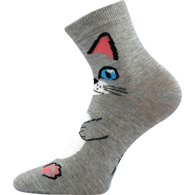 Ponožky dámské letní MICKA s kočkami (3 páry)