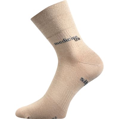 Ponožky medicine MISSION s jemným lemem BÉŽOVÉ