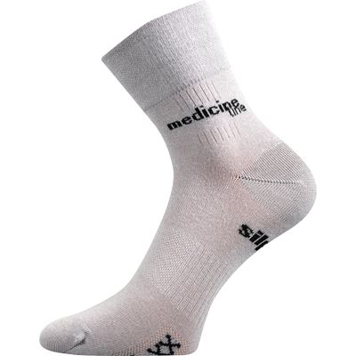 Ponožky medicine MISSION s jemným lemem SVĚTLE ŠEDÉ