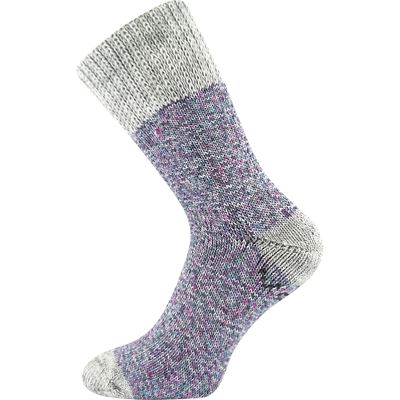 Ponožky silné zimní MOLDE hřejivé s ionty stříbra TYRKYSOVÉ