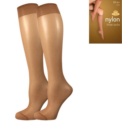 Podkolenky dámské silonkové NYLON knee-socks DAINO 2 páry v balení