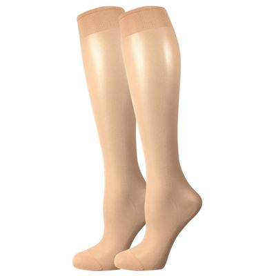 Podkolenky dámské silonkové NYLON knee-socks CAMEL 5 párů v balení (6 kusů)