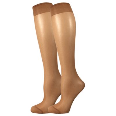 Podkolenky dámské silonkové NYLON knee-socks DAINO 2 páry v balení (6 kusů)