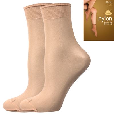Ponožky dámské silonkové NYLON socks CAMEL 2 páry v balení