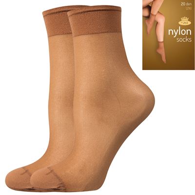 Ponožky dámské silonkové NYLON socks DAINO 2 páry v balení (6 kusů)