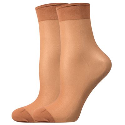 Ponožky dámské silonkové NYLON socks OPAL (opálené) 2 páry balené pouze v sáčku