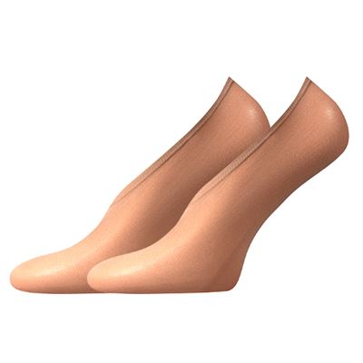 Ťapky dámské silonkové NYLON step BEIGE (tělové) 2 páry v balení