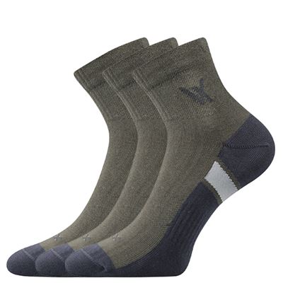 Ponožky bavlněné sportovní NEO tmavě zelené (3 páry)