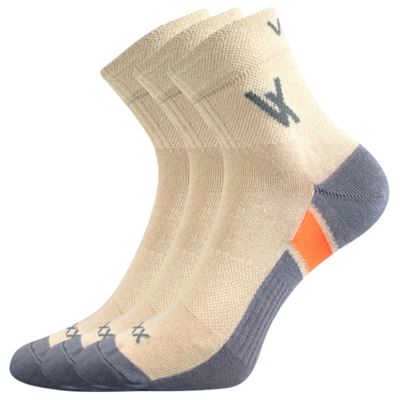 Ponožky bavlněné sportovní NEO béžové (3 páry)