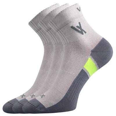 Ponožky bavlněné sportovní NEO světle šedé (3 páry)