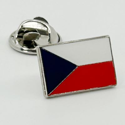 Kovový odznak s vlajkou České republiky  127253 2