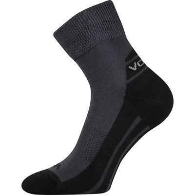 Ponožky sportovní OLIVER s jemným lemem TMAVĚ ŠEDÉ