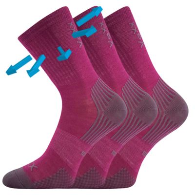 Ponožky dětské slabé z merino OPTIMALIK s ionty stříbra FUXIA VoXX 126567 2