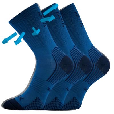 Ponožky dětské slabé z merino OPTIMALIK s ionty stříbra TMAVĚ TYRKYSOVÉ VoXX 126845 2