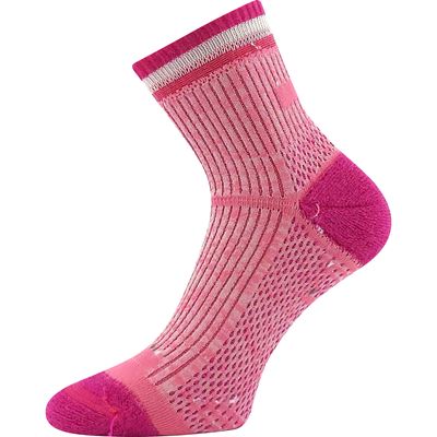 Ponožky dvouvrstvé z merino vlny OULU středně vysoké FUXIA VoXX 126852 2