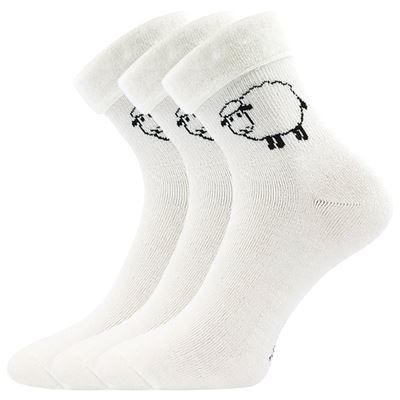 Ponožky zimní vlněné OVEČKANA smetanové