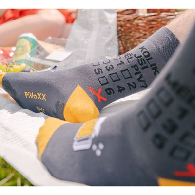 Ponožky pánské letní PIVOXX vtipné s obrázky PIVA mix 6 (3 páry)