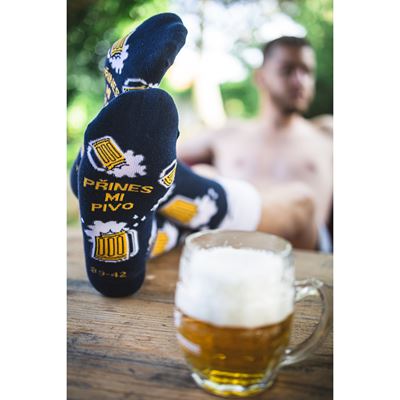 Ponožky pánské letní PIVOXX vtipné s obrázky PIVA mix 6 (3 páry)