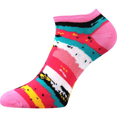 Ponožky dámské nízké PIKI 66 letní BAREVNÉ (3 páry)