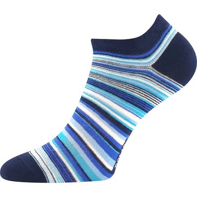 Ponožky dámské nízké PIKI 75 letní PROUŽKOVANÉ (3 páry)