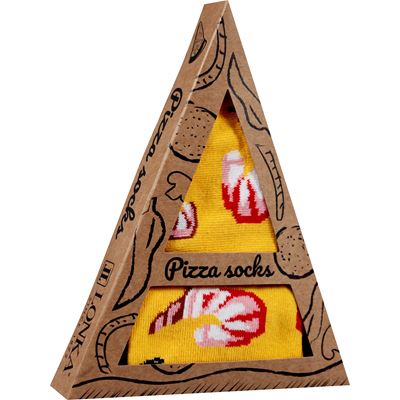 Ponožky originální s motivem PIZZA v krabičce SEEFOOD