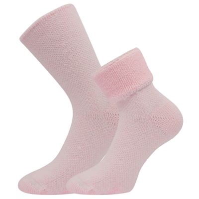 Ponožky silné domácí POLARIS růžové