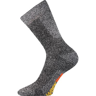 Ponožky pracovní PRACAN froté TMAVĚ ŠEDÉ melé (3 páry)