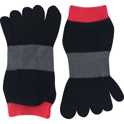 Ponožky prstové bavlněné PRSTAN 11 nízké S MAGENTOU