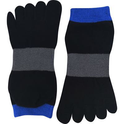 Ponožky prstové bavlněné PRSTAN 11 nízké S MODROU