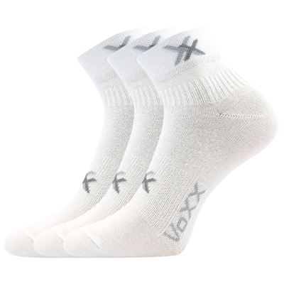 Ponožky bavlněné sportovní QUENDA bílé (3 páry)