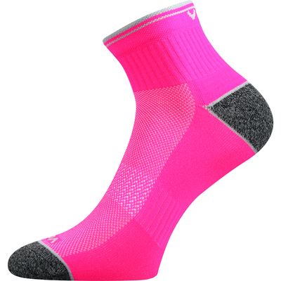 Ponožky sportovní RAY s reflexním prvkem NEON RŮŽOVÉ