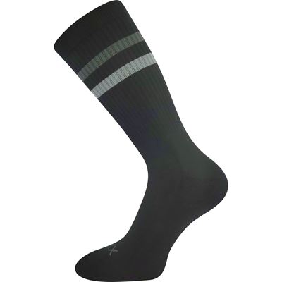 Ponožky pánské sportovní RETRAN s ionty stříbra ČERNÉ se šedou
